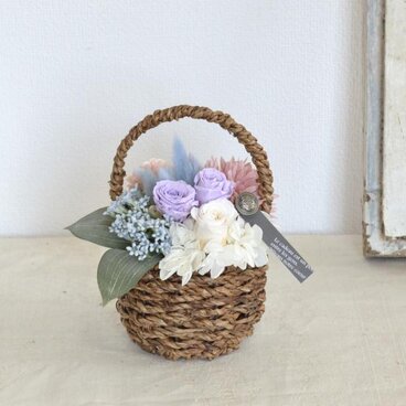 プレジール（ミニバラとアキレア）