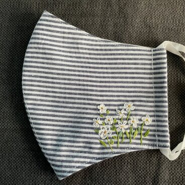 ワンポイント刺繍立体マスクｓ
