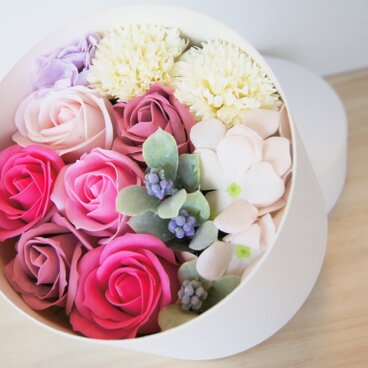 フレグランスソープフラワーＢｏｘアレンジメント