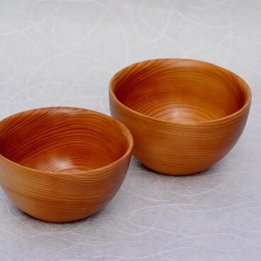 吉野杉の夫婦茶碗