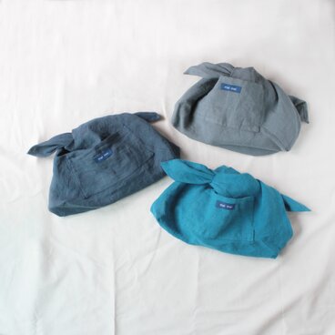 【1グレー】あづま袋型・かごバッグ用インナーバッグ