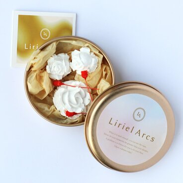 Lirielアロマストーン・ローズ（ホワイト×イエロー）