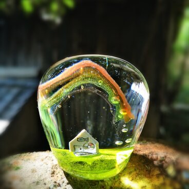 虹と家　ぺーパーウエイト