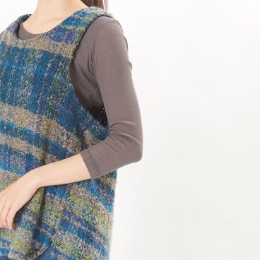 日本製/綿100％Ｔシャツ　丸首七分袖　　..5835