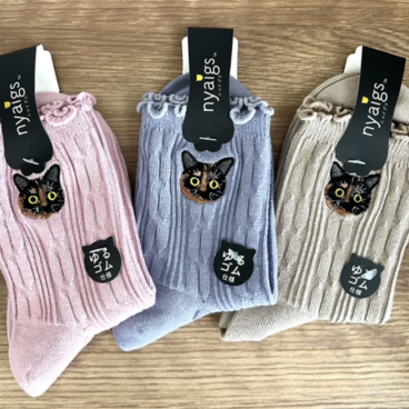 毛並みまで感じる猫靴下　ふりかけ FURIKAKE 大人気☆