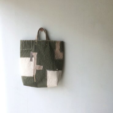 ぐるりとつぎはぎバッグ