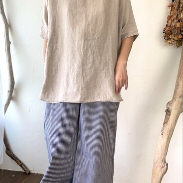 リネンのドルマンスリーブプルオーバー | iichi 日々の暮らしを