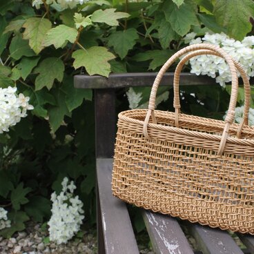 こだし編みのかご（小）