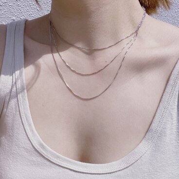 ベネチアンネックレス　シルバー　40cm/45cm/50cm