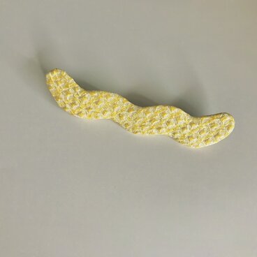 ⚪︎有松絞り　うねうねブローチ