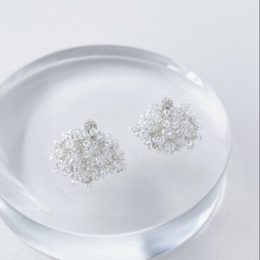 Fog（seed）ピアス＆イヤリング／silver