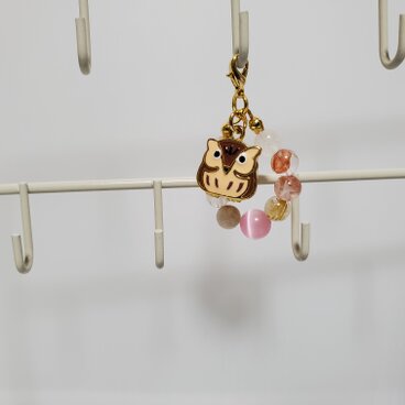 金運と財運をアップさせる強力な天然石ストラップ（ルチルクォーツ・ガーデンクォーツ）