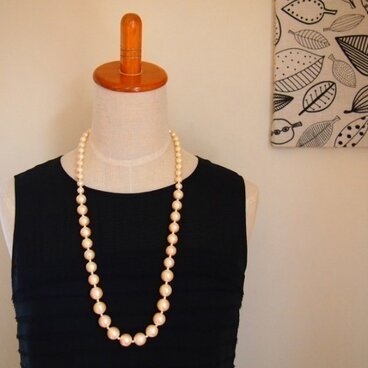 cotton pearl オペラ necklace