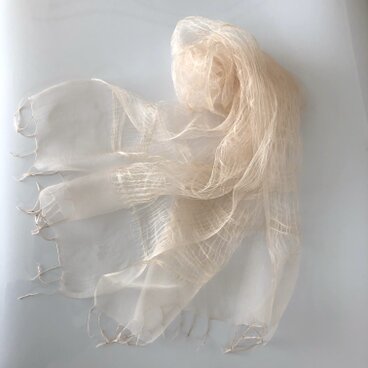 さくら染め　ふわふわ三重織シルクストール