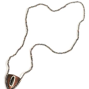 ペンダント【Perl × Leather】　