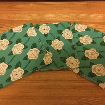 花柄コースター