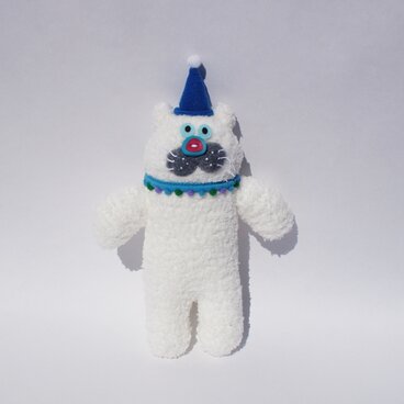 靴下ぬいぐるみ　ネコ　ホワイト