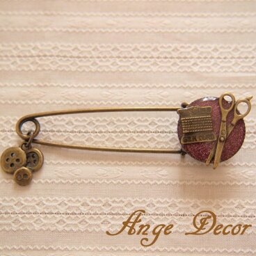 ◆◇ソーイングセットのピンブローチ◇◆