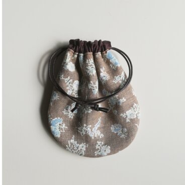 ミニ巾着　YUWA綿麻