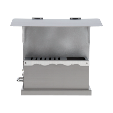 【お賽銭箱】屋根・小物入れ付き小型（寺社模様）水抜き穴あり　ステンレス製　引き出し鍵付き　盗難防止対策　お寺　神社