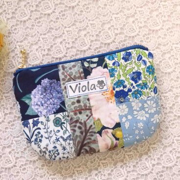 プチポーチ／No.5 リバティ・ブルー系