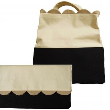 クラッチ&トートバッグ／ブラック