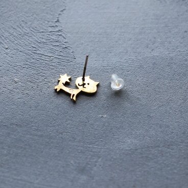 スタッドピアス(ポストSV925)＋シリコンキャッチに変更