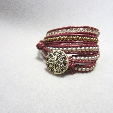 ラップブレスレット　red