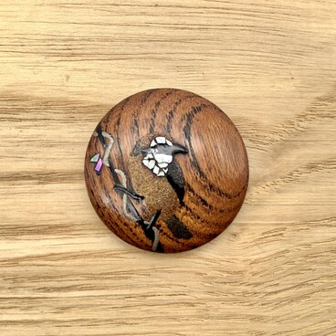 漆で野鳥図鑑#5モズ