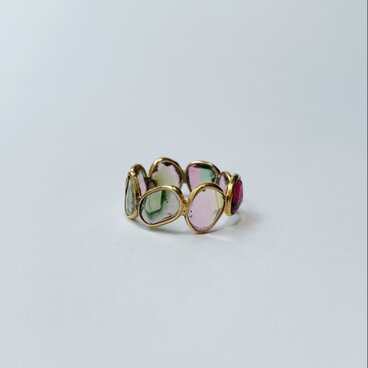 マルチトルマリン　ジュエルリング　9号