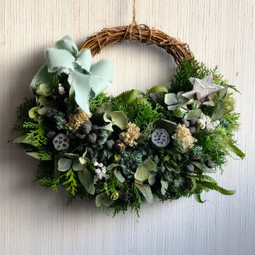 ナチュラルドライフラワーハーフリース！AtelierKouan