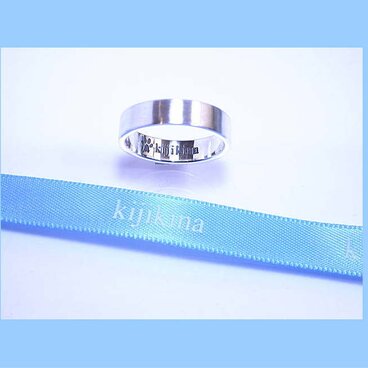 kk-4m　シルバー925　足跡リング　ヘアーライン仕上げ「ワイルドキャット」