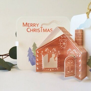 小さなおうち クリスマスポップアップカード