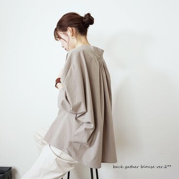 バックギャザーブラウスver.2