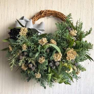 ナチュラルドライフラワーハーフリース！AtelierKouan