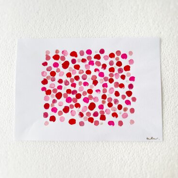 「Pétale」　花びら　アクリル　抽象画　絵画