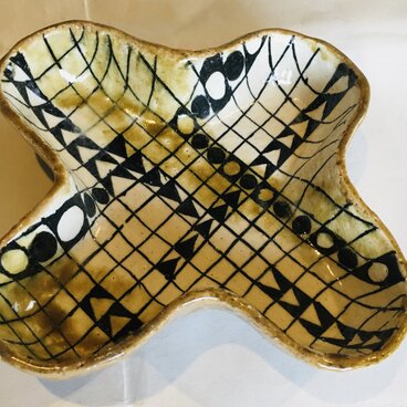 織部風多用鉢、小鉢セット