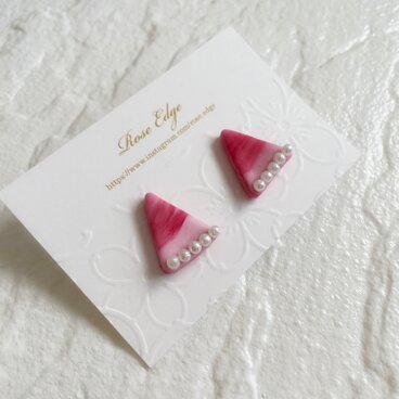 《ポリマークレイピンク/ピアス》
