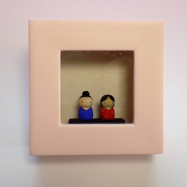 小さい小さい木のお雛様