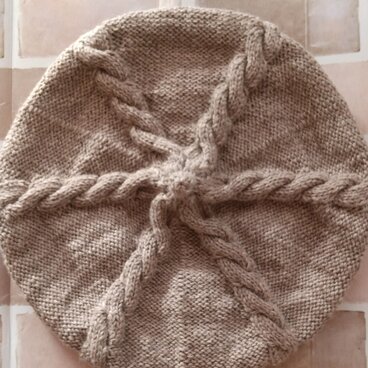 オトナ女子ニットベレー帽*ナチュラルベージュ*