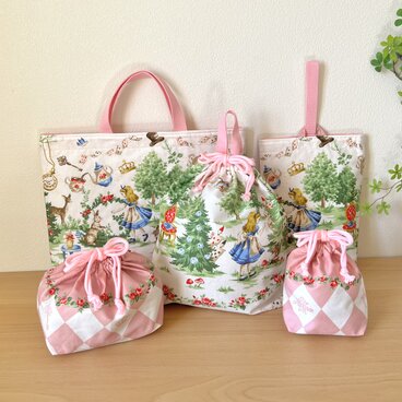 ＊不思議の国のアリス＊入園入学＊レッスンバッグなど５点セット