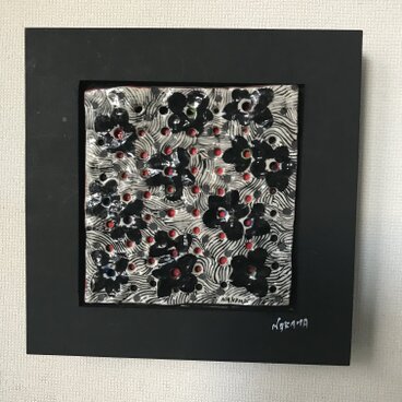 陶板　額入り　壁掛け