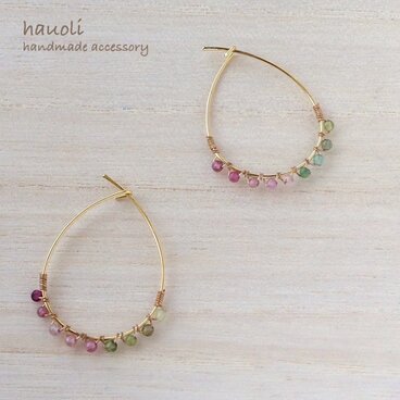 トルマリン ピアス