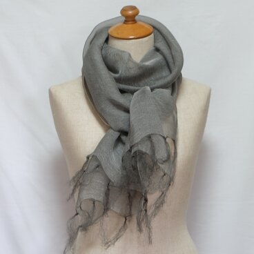 蓬染めストール