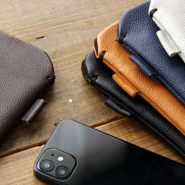 《LIONA》本革レザースリーブケース Mini　iPhone・スマホケース　《5colors》　