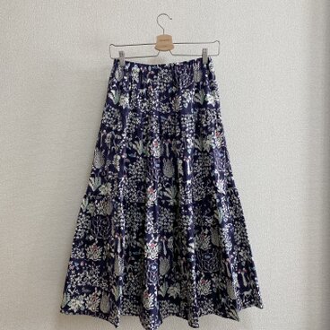 ティアードスカート　ヨシエ　ブルー