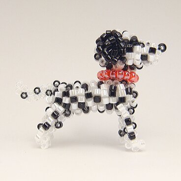 ダルメシアン・ビーズ（ストラップ/ブローチを選択）