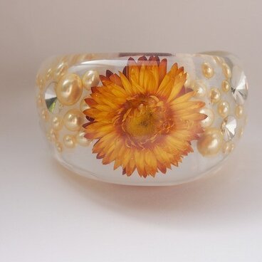 Flower bangle [L]orange