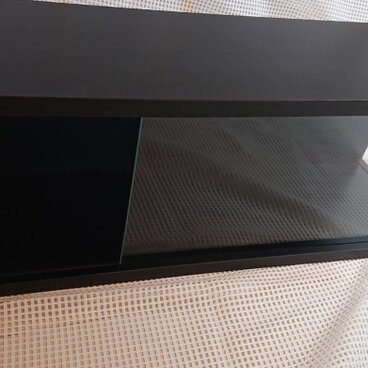 ガラスディスプレーケース　ブラックポリ材