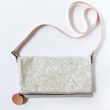 和紙プリントの4wayサコッシュ／センザンコウWH